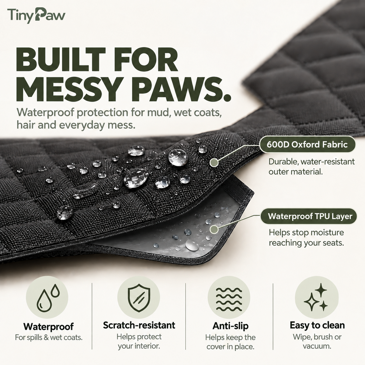 Tiny Paw™ Dog Seat Cover