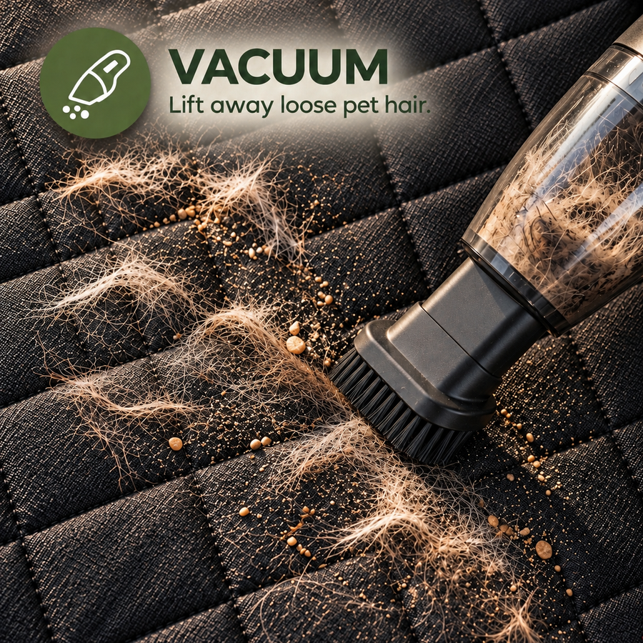 Quickly remove loose hair, dirt and crumbs.